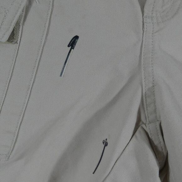 Columbia PFG Large Cargo Shorts Elastic Waist 6 Pockets Cream Hiking Fishing - Picture 2 of 7